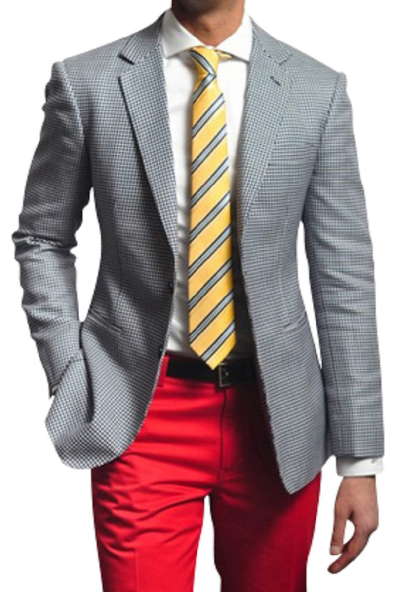 grey-material-check-blazer