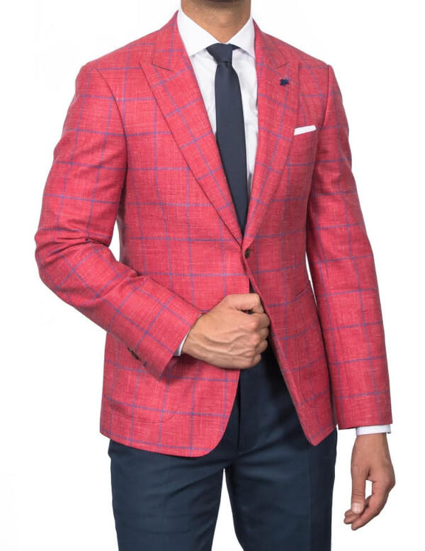 Bold Red Summer Blazer