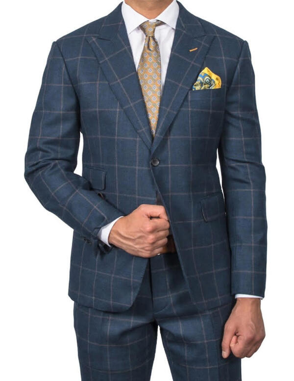 Heather Grey & Azure Glen Check Flannel