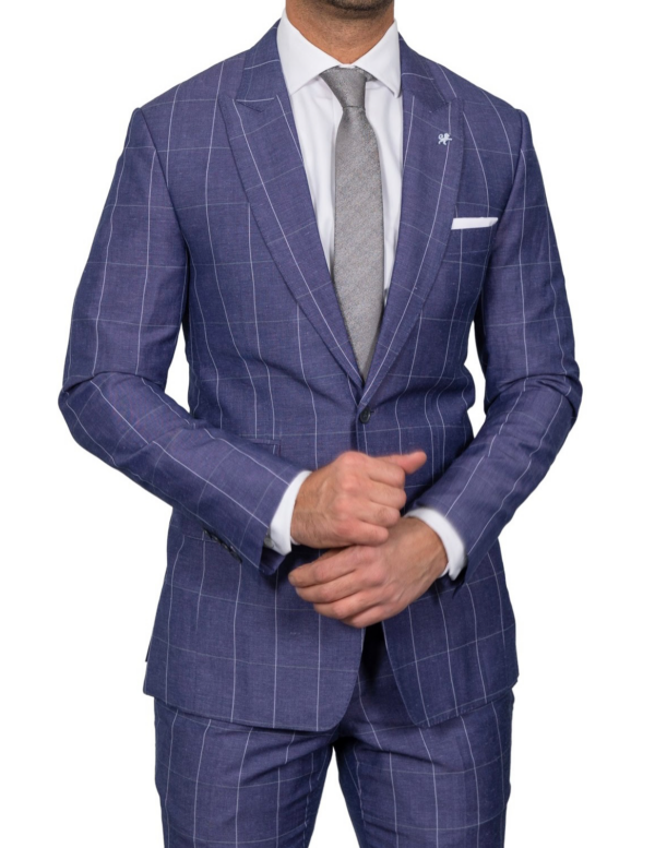 Pastel Purple Check Suit