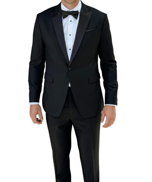 Barathea Super Black Tuxedo